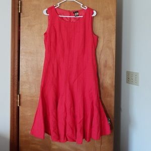 Coral sleeveless dress